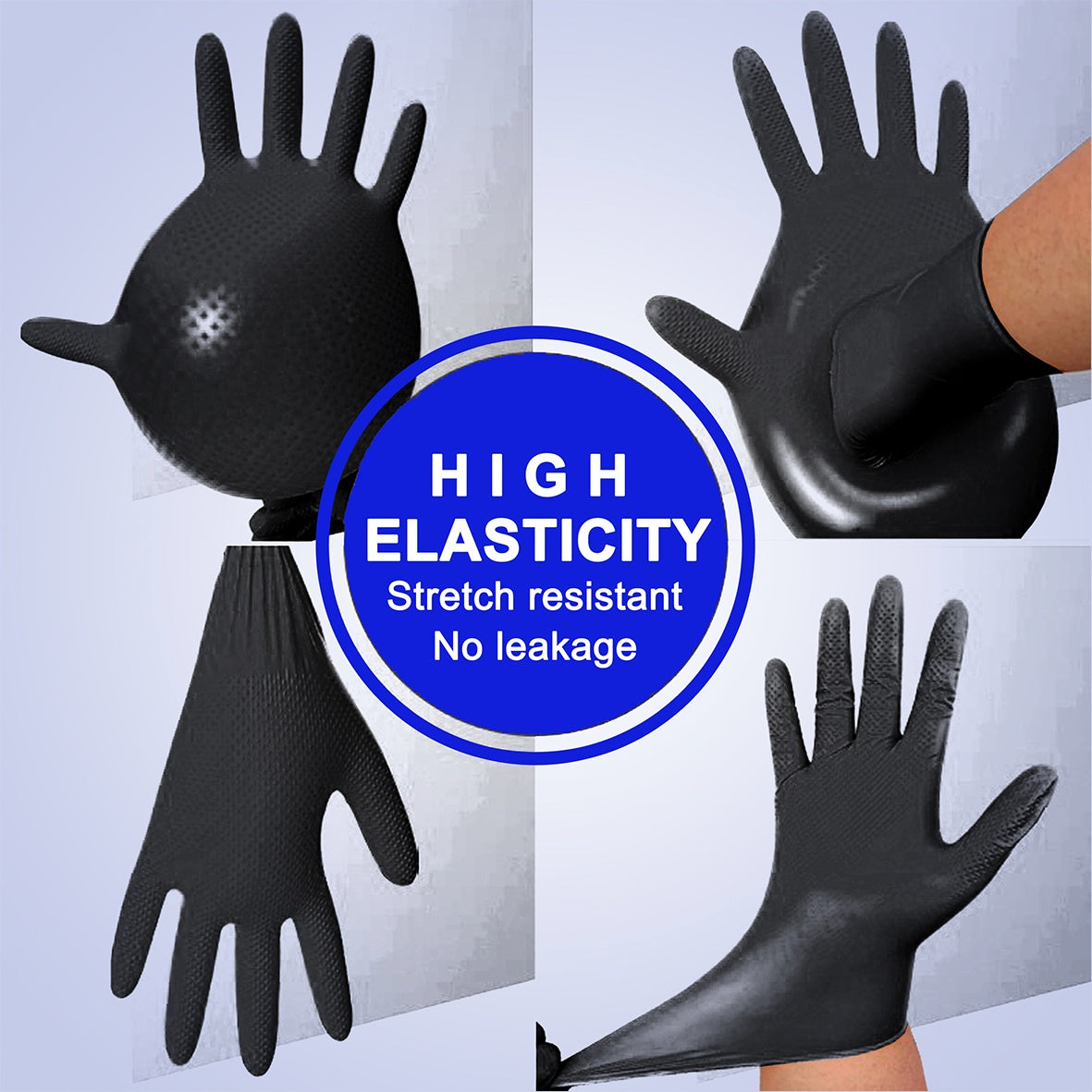 Thick Anti Slip Gloves GP66 Black