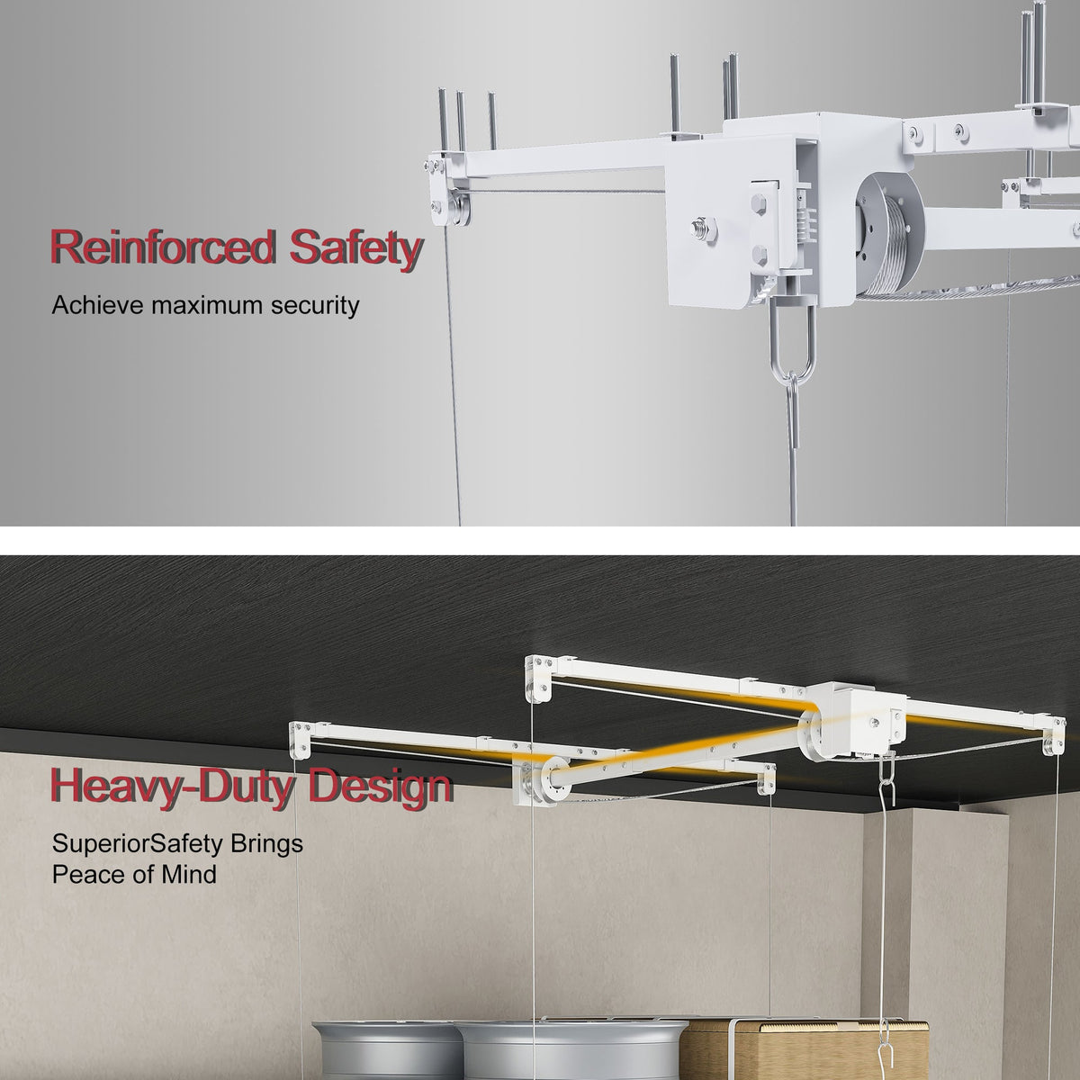 Overhead Garage Storage Rack - 4x8 FT