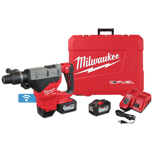 Milwaukee m18 fuel 1-3/4" sds max rotary hammer one key kit 2-battery