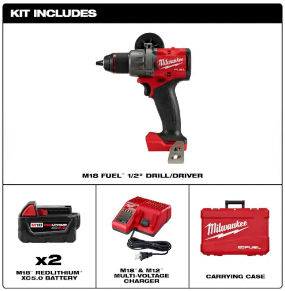 Milwaukee 1/2" Drill Driver Kit