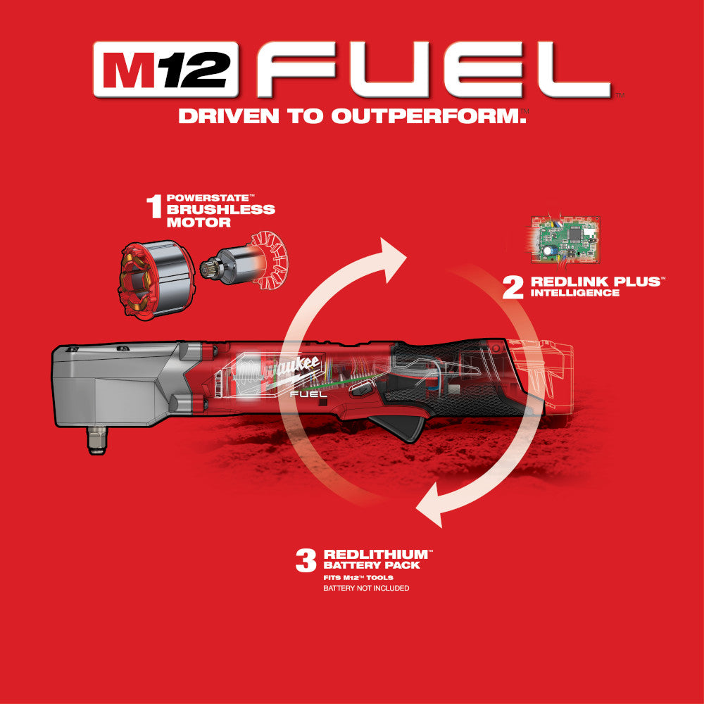 Milwaukee M12 FUEL™ 3/8" Right Angle Impact Wrench (Tool Only)