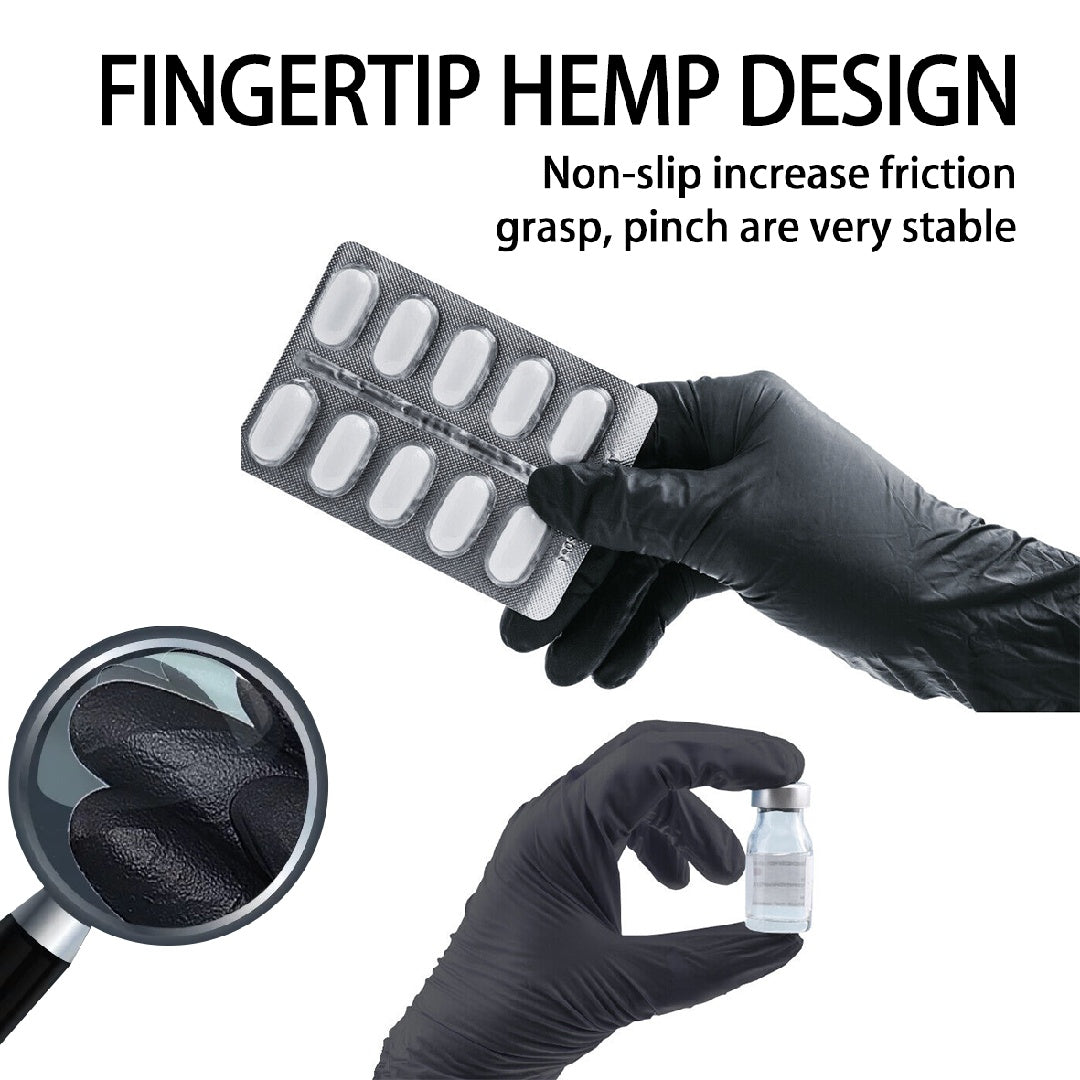 Thick Nitrile Gloves GP51 Black