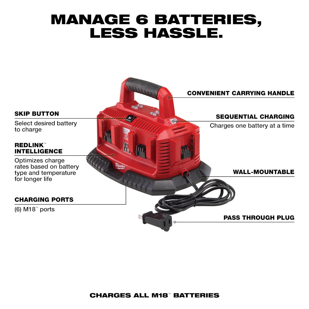 Milwaukee M18™ Six-Pack Sequential Charger