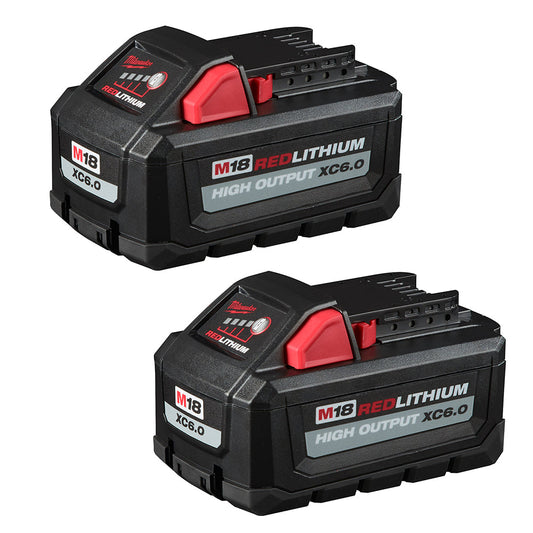 Milwaukee M18™ REDLITHIUM™ HIGH OUTPUT™ XC 6.0Ah Battery Pack (2 Piece)