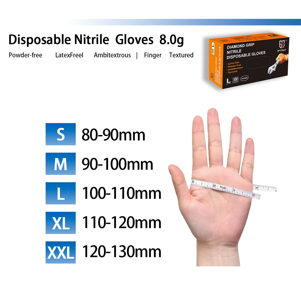 Thick Anti Slip Gloves In Orange