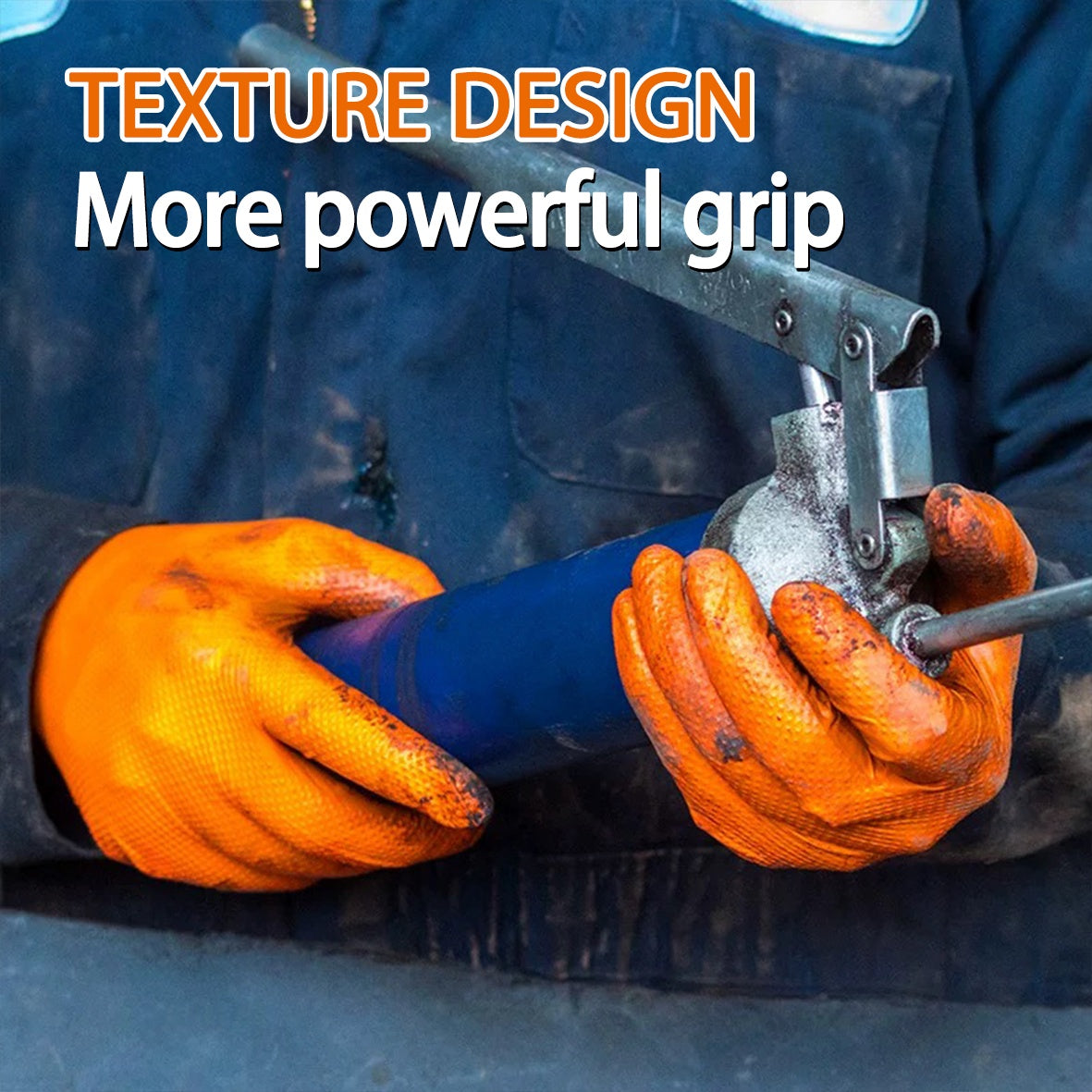 Thick Anti Slip Gloves In Orange