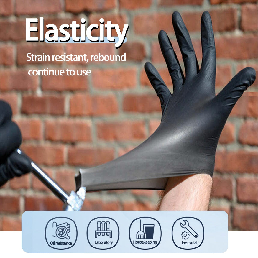Thick Nitrile Gloves GP51 Black