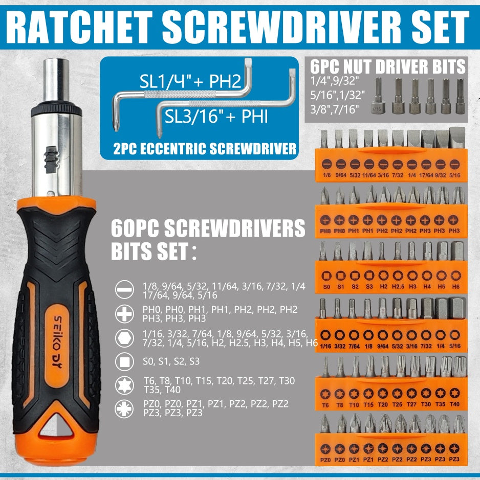 118-Piece Magnetic Screwdriver Set