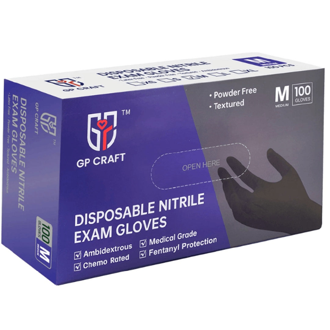 Thick Nitrile Gloves GP51 Black