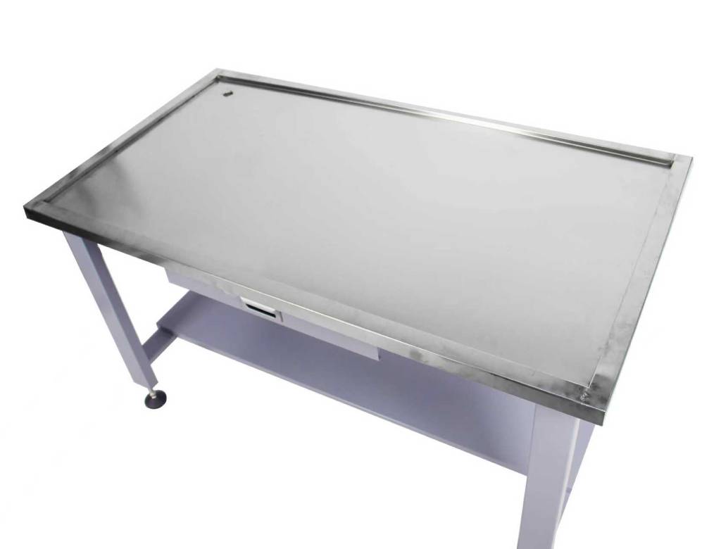 59" Stainless Steel Machine Teardown Table with Drain Hole