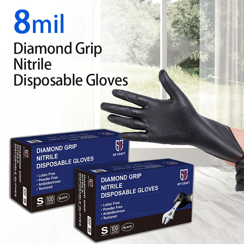 Thick Anti Slip Gloves GP66 Black