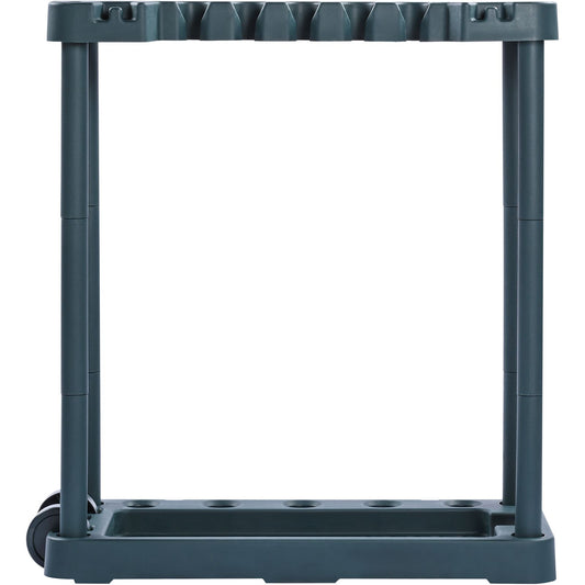 Garden Tool Organizer 10 Slots Yard Tool Rack for Garage Organization and Storage