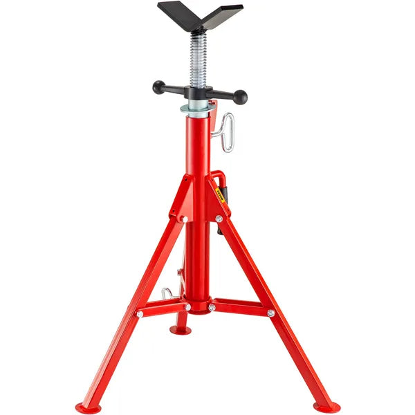 Red mechanical jack stand 