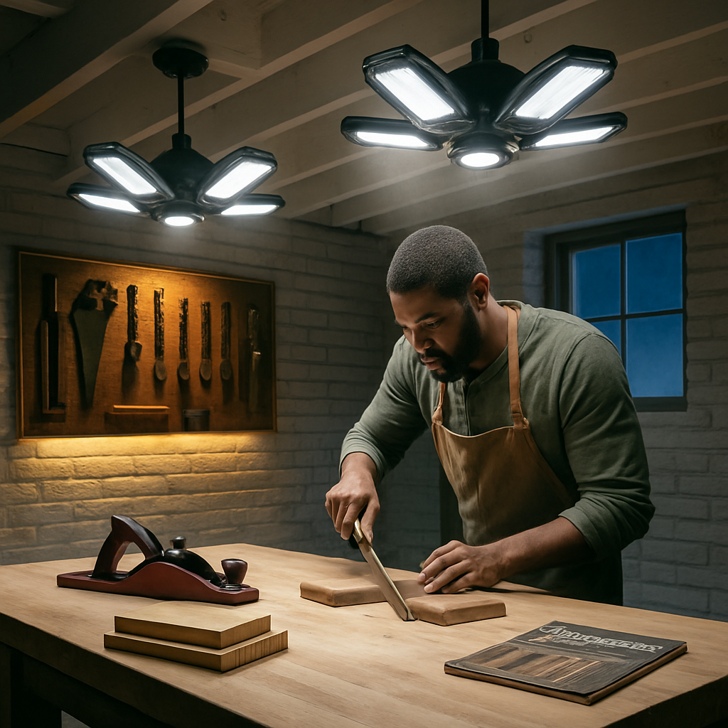 Garage Lights Deformable LED Shop Light with Blades