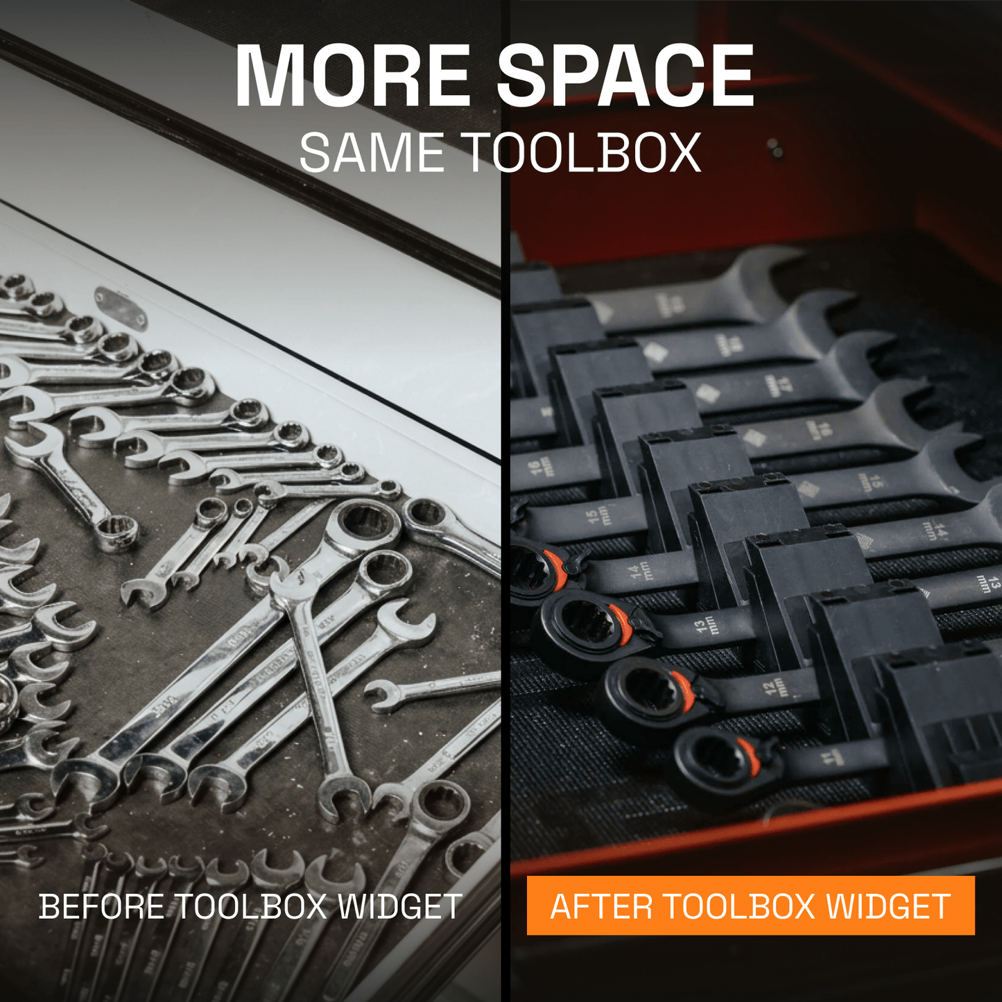 Large Wrench Organizers - Angled