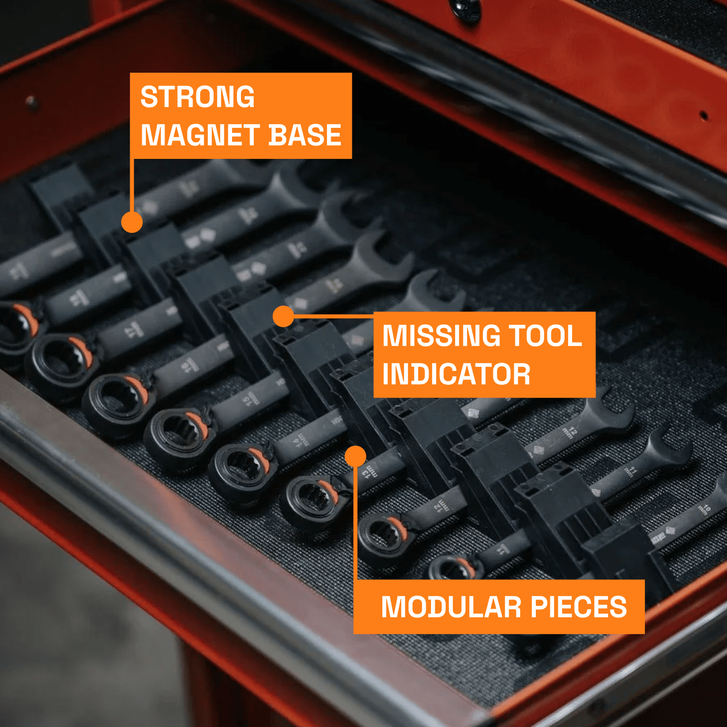Large Wrench Organizers - Angled