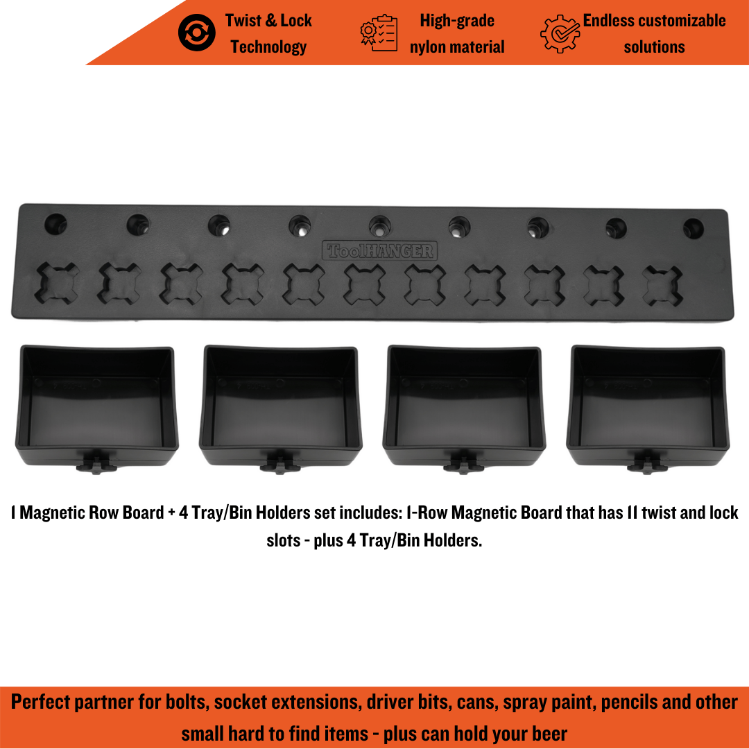 Magnetic Tray/Bin Vertical Hangers