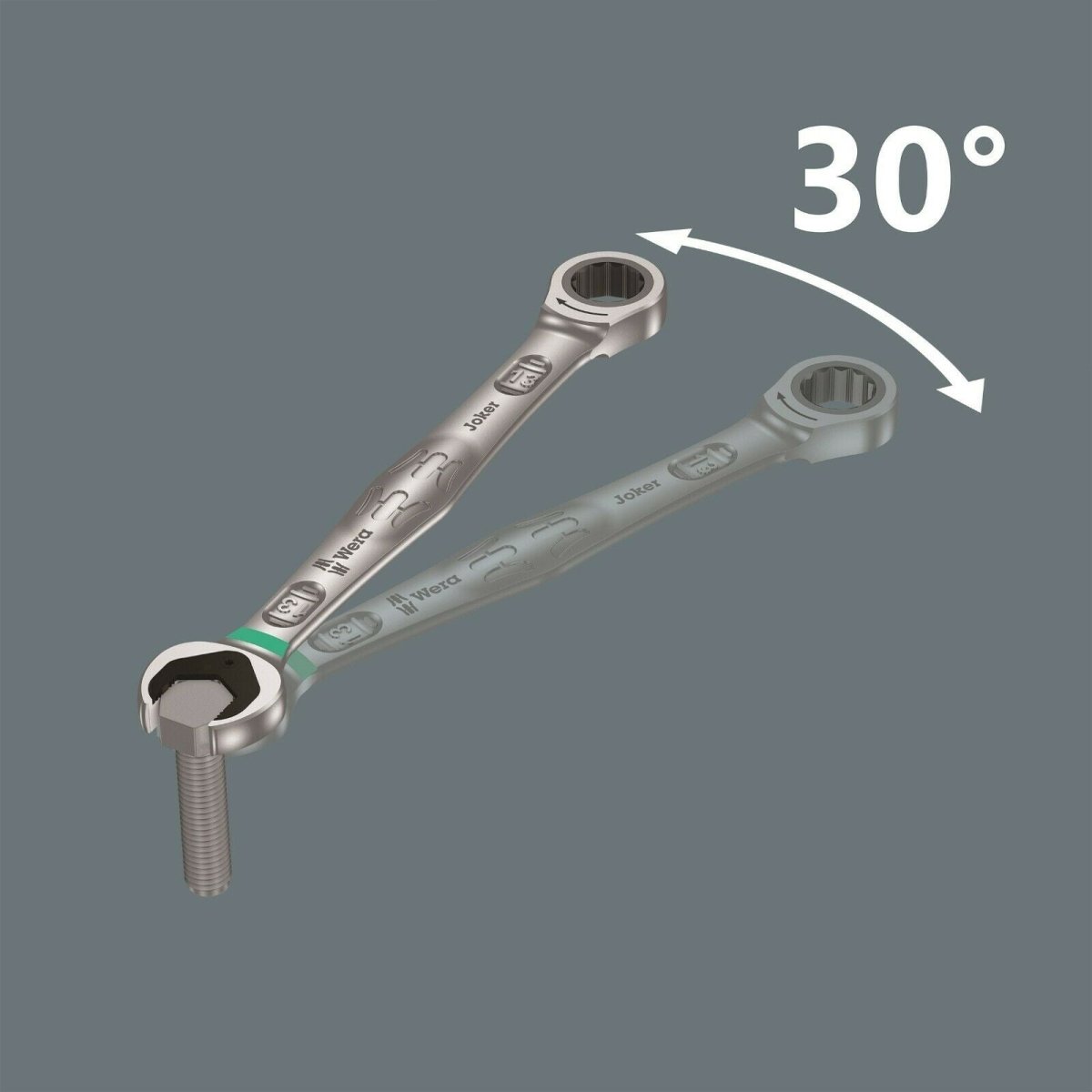 Wera Joker Ratcheting Combination Wrench Set Metric 11 Pieces 05020013001